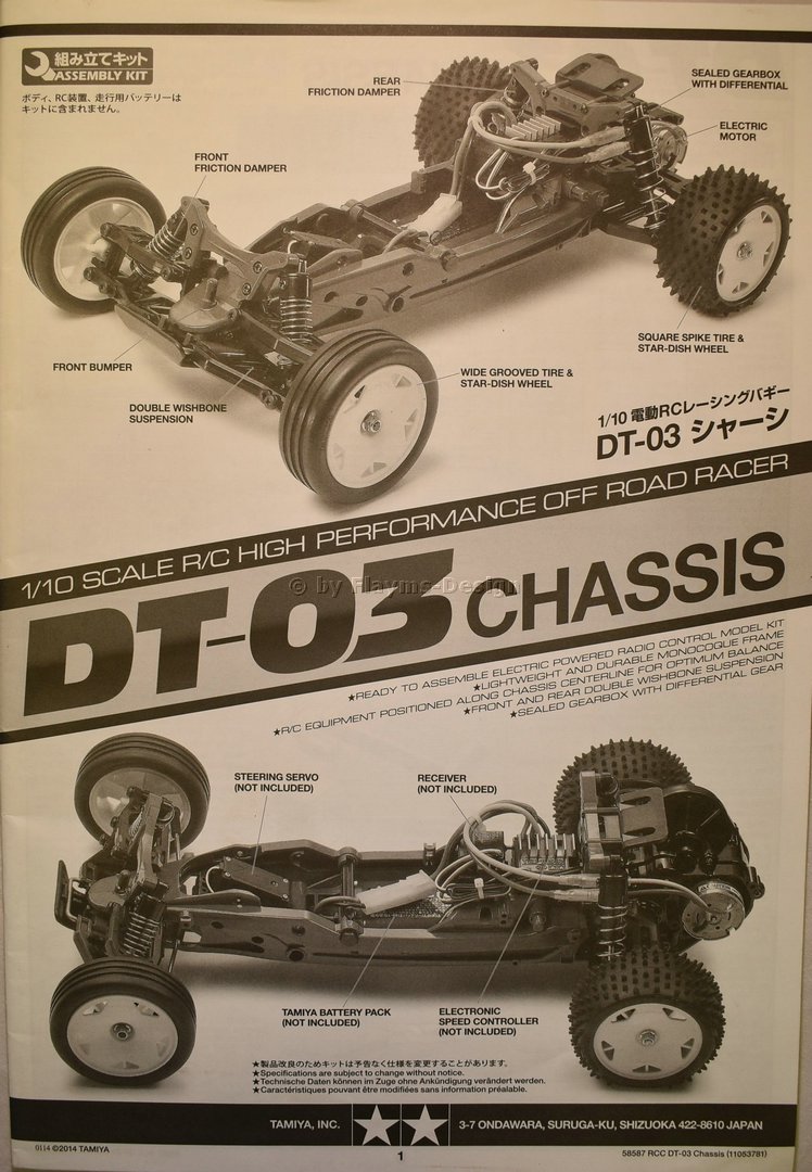 DT-03 Chassis Bauplan